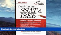 Buy  Cracking the SSAT/ISEE, 2002 Edition (Princeton Review: Cracking the SSAT/ISEE) Elizabeth