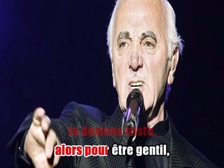 Charles Aznavour - Tu exagères KARAOKE / INSTRUMENTAL