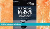 Buy NOW  Medical School Essays That Made a Difference, 5th Edition (Graduate School Admissions