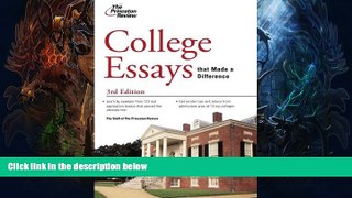 Buy NOW  College Essays that Made a Difference, 3rd Edition (College Admissions Guides) Princeton