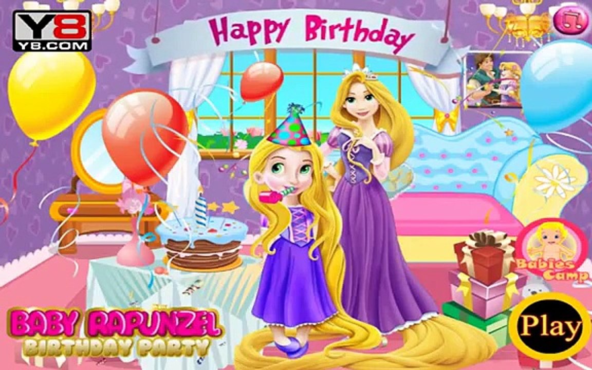 BABY RAPUNZEL BIRTHDAY PARTY - Free Online Games For Kids