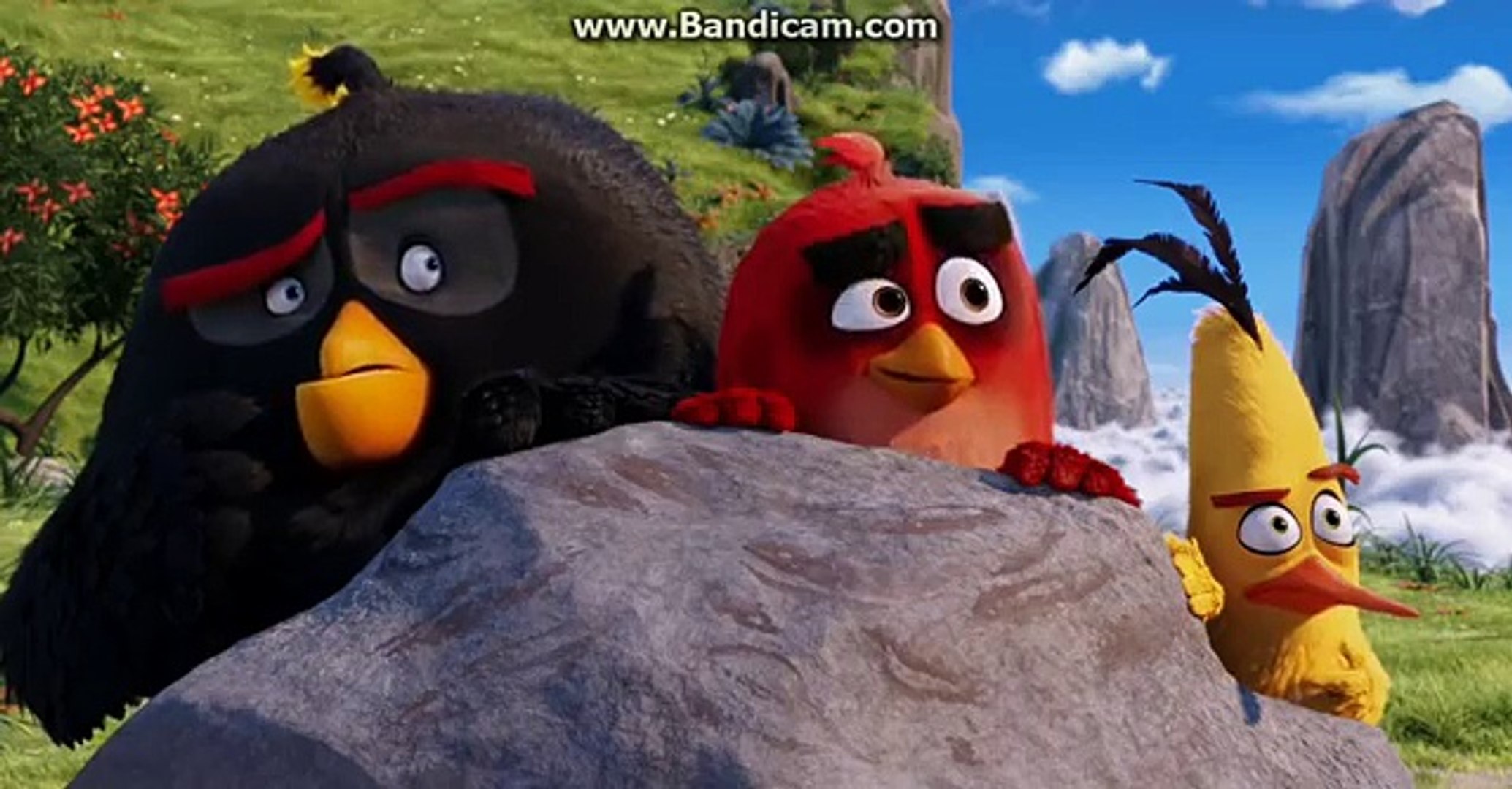 The Angry Birds Movie Red Chuck And Bomb Found The Mighty Eagle - Dailymotion Video