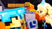 FROZEN Elsa Minecraft PLAY DOH Prank Part 2 Batman and Disneys Frozen Olaf Toys Play-Doh Episodes