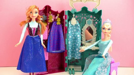 Kleiderschrank mit 10 Accessoires Demonstration - Eiskönigin Elsa und Anna Deutsch