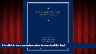 BEST PDF  Fundamentals of Property Law FOR IPAD