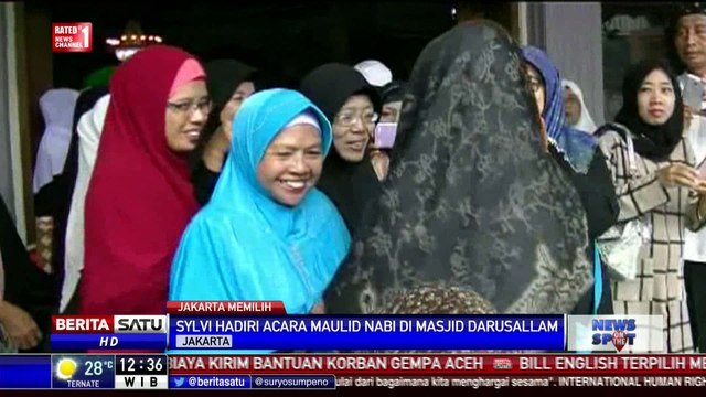 Sylvi Hadiri Maulid Nabi di Kebayoran Baru
