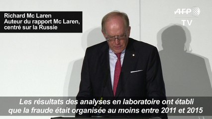 Dopage/Russie: un dopage institutionnalisé "entre 2011 et 2015"