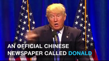 Chinese paper slams Trump after Taiwan comments