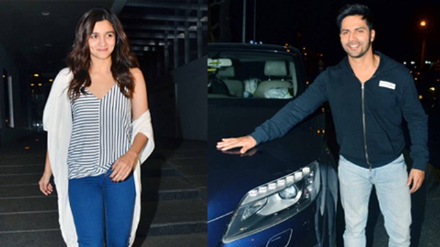 Varun Dhawan & Alia Bhatt SPOTTED With Karan Johar At Dinner Badrinath Ki Dulhania Wrap Up