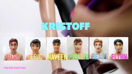 Play Doh Wedding Dress Anna & Kristoff Disney Prince & Princesses Elsa Tiana Belle Ariel