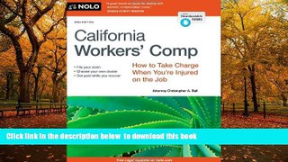 PDF [FREE] DOWNLOAD  California Workers  Comp: How to Take Charge When You re Injured on the Job