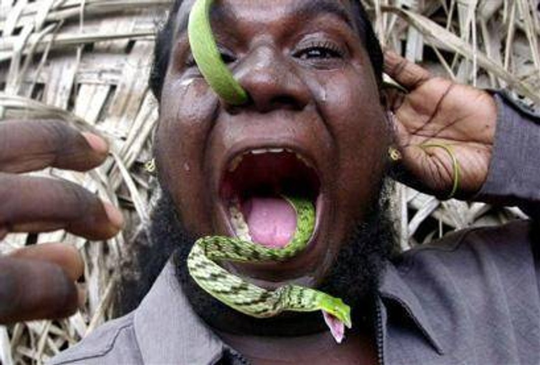 SNAKE IN MOUTH