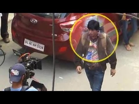 LEAKED: Shahrukh Shooting For FAN Movie In Dwarka | SRK