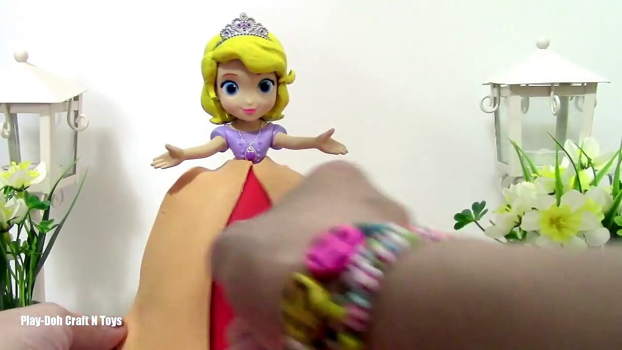 Play Doh Rainbow Dash Pinkie Pie Applejack Rarity Fluttershy Twilight Sparkle - Sofia The First