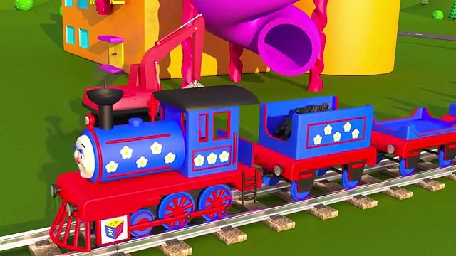 Учим объёмные геометрические фигуры с паровозиком Чух-Чухом - часть 1 Развивающий мультик для детей