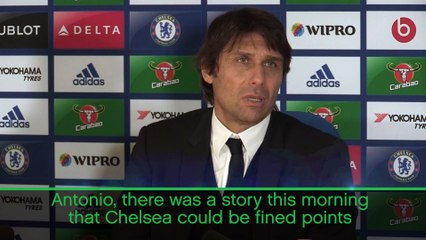 Conte blasts Chelsea points deduction 'joke'