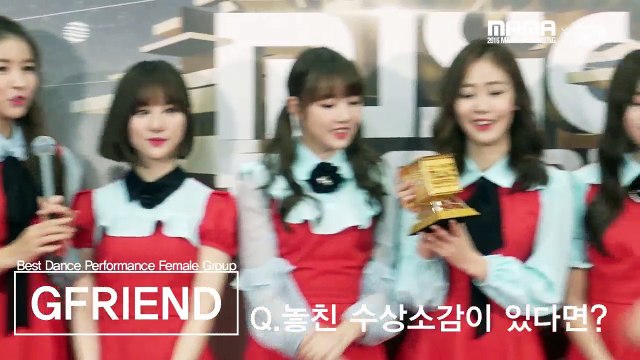 [2016MAMA x M2] 여자친구(GFRIEND) 베스트 댄스 퍼포먼스상 땡큐스테이지