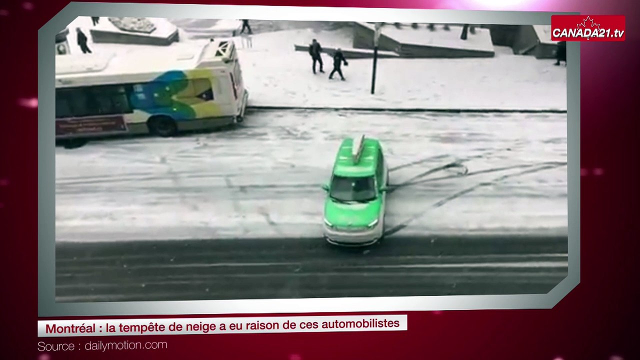 Montréal : la tempête de neige a eu raison de ces automobilistes