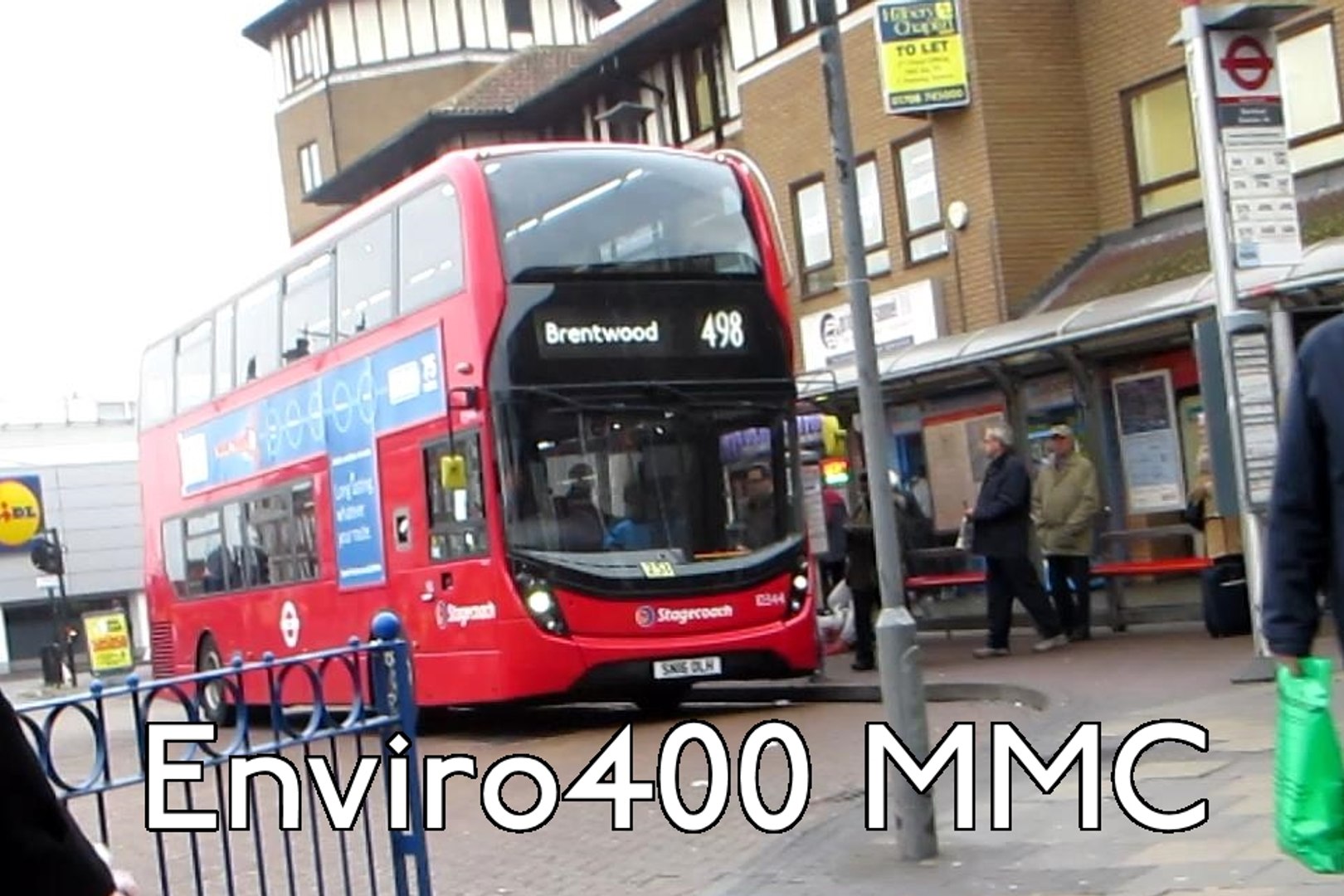 London Bus Route 498 Enviro400 Mmc Stagecoach 10344 Video Dailymotion - stagecoach bus roblox