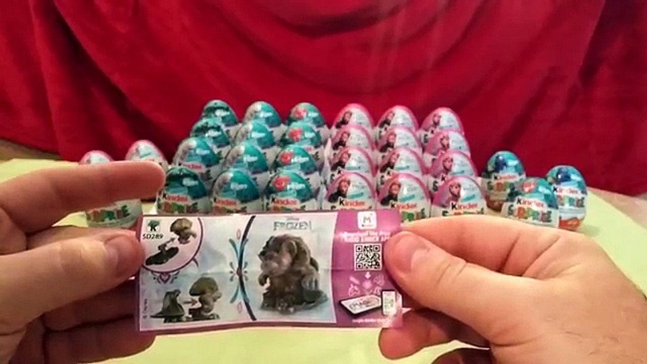 2 oeufs Kinder Surprise (Reine des neige + Doris)