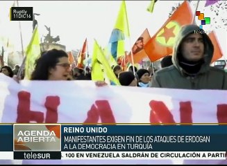 Ingleses marchan para denunciar la represión del Estado turco a kurdos