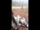 Drill Sargent Discovers Sleeping Solider