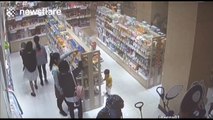 Woman caught on CCTV 'stealing' milk powder