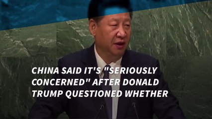 China 'seriously concerned' by Trump's 'one China' comments