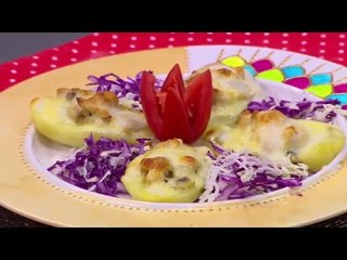 بطاطس مشوية بحشوة الدجاج - كيك الزبادي | زعفران وفانيلا حلقة كاملة