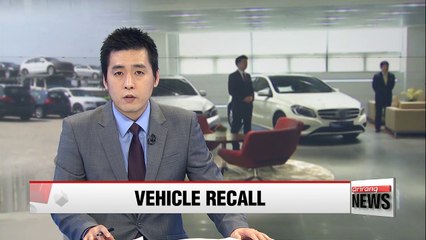 Korea's transport ministry to recall 2,172 vehicles