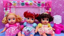 NEW Disney Princess Baby & Toddler Dolls The Little Mermaid Ariel, Belle & Aurora Doll Crib