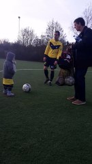 Papa Oli et le fiston à l'entraînement