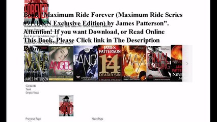 Download Maximum Ride Forever (Maximum Ride Series #9) (B&N Exclusive Edition) ebook PDF