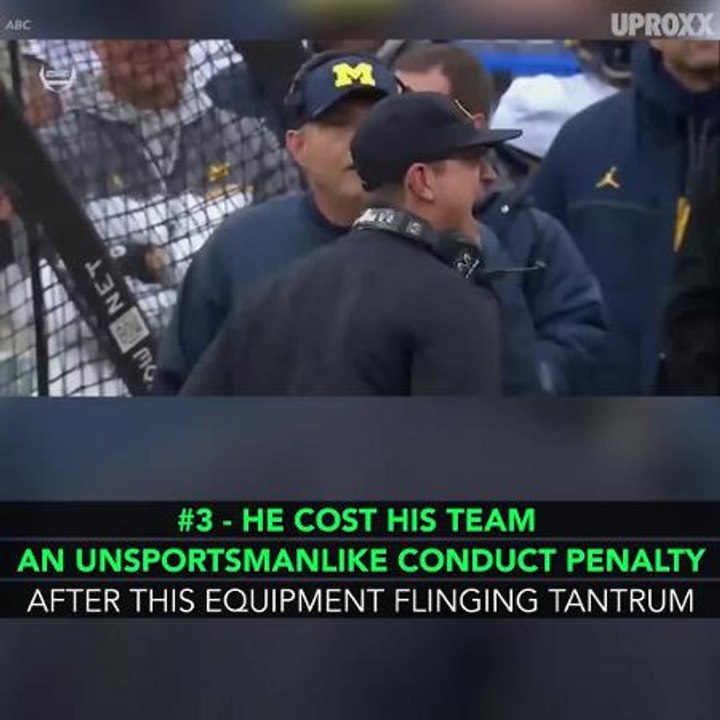 Jim Harbaugh's Best Football Meltdowns