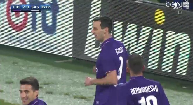 Nikola Kalinic Amazing Goal woow - Fiorentina 2-0 Sassuolo Calcio - (12/12/2016)