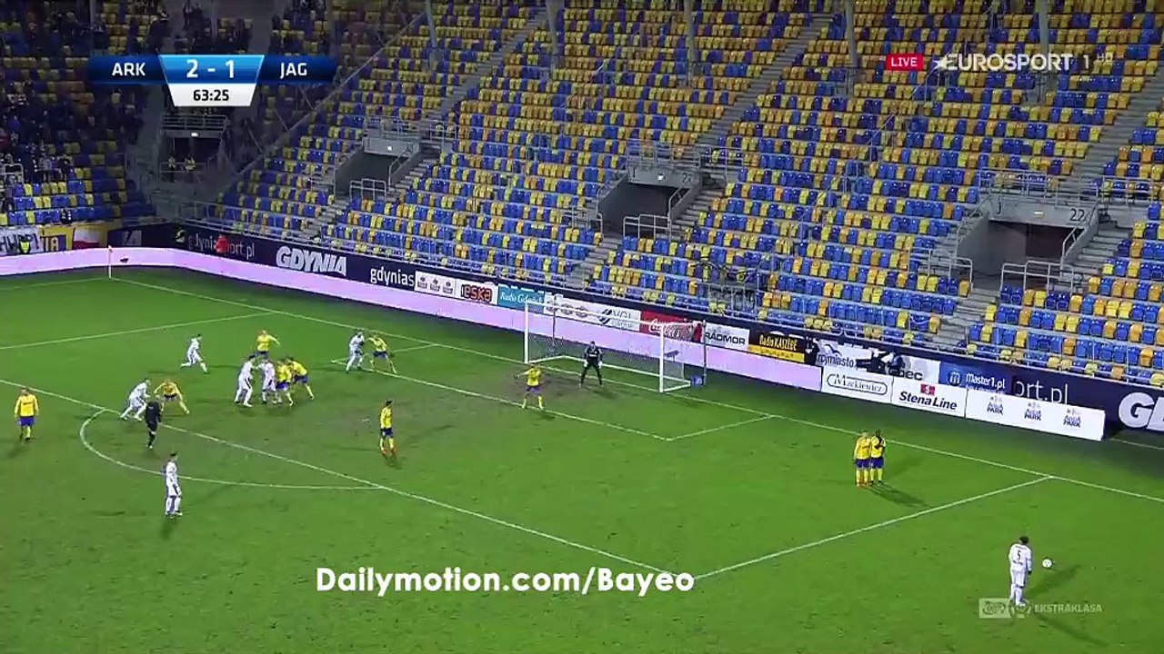 Guti Goal HD - Arka Gdynia 2-2 Jagiellonia - 12.12.2016