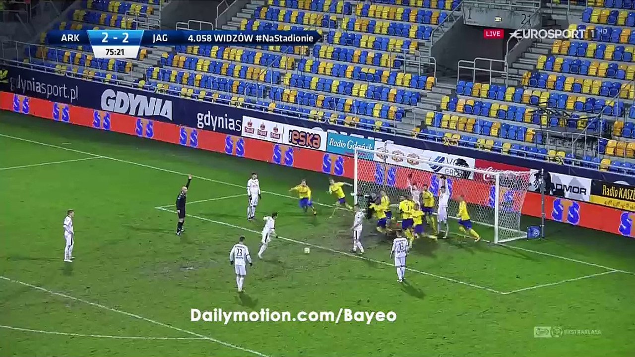 Konstantin Vassiljev Goal HD - Arka Gdynia 2-3 Jagiellonia - 12.12.2016