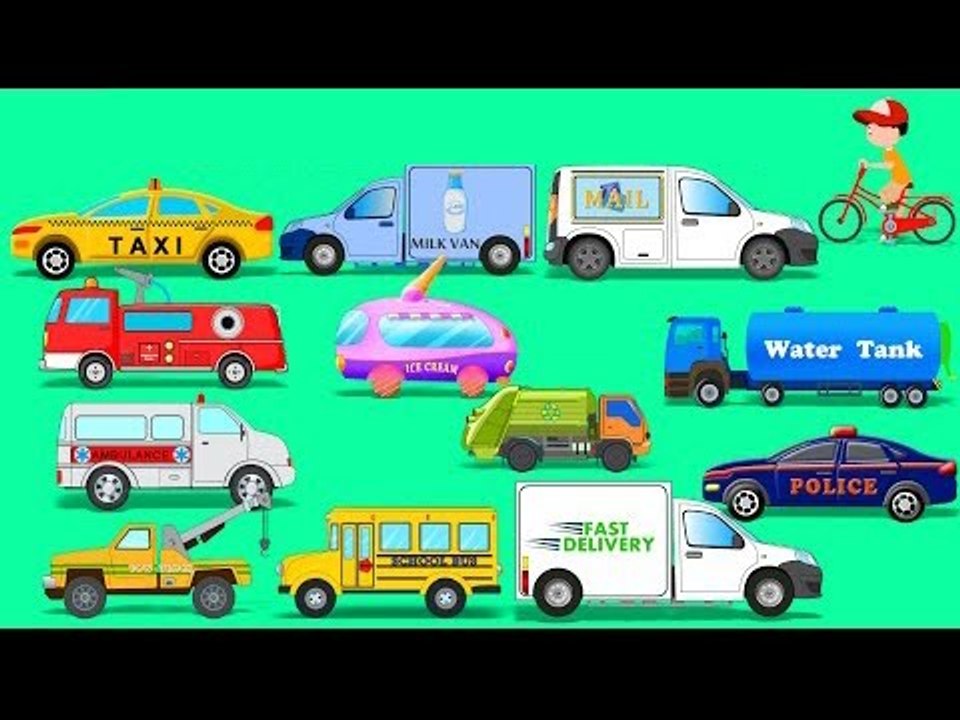 Learn Street Vehicles | Toy Car | Video For Kids | Learn Transport ...