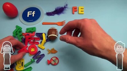 Marvel Avengers Surprise Egg Learn-A-Letter! Spelling Words that Start with the Letter F!