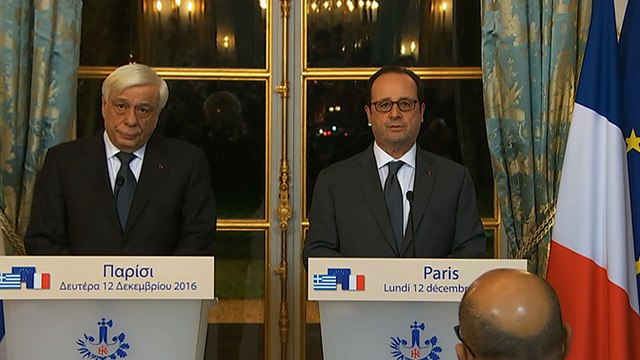 Déclaration conjointe à la suite de l'entretien avec M. Prokópis PAVLOPOULOS, Président de la République hellénique