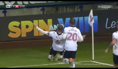Josh Vela Goal HD - Bolton 2-0 Gillingham FC - 12.12.2016