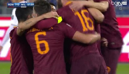 Radja Nainggolan Amazing Goal - AS Roma 1-0 AC Milan - (12/12/2016) / SERIE A