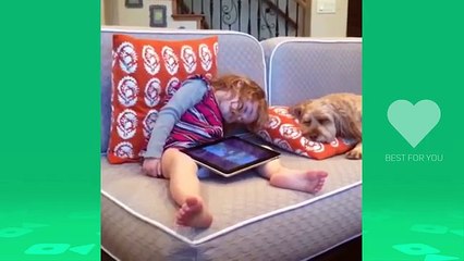Try Not To Laugh Or Grin Funny Kids Dog Fails Compilation !