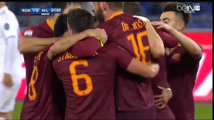 But Nainggolan lors Roma vs AC Milan 1-0