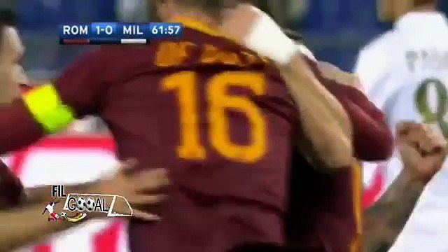 Goals Roma vs AC Milan 1-0 اهداف مباراة روما وميلان 1-0 ( 12-12-2016 ) الدوري الايطالي