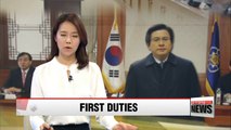 Prime Minister Hwang Kyo-ahn holds first meeting with key ministers