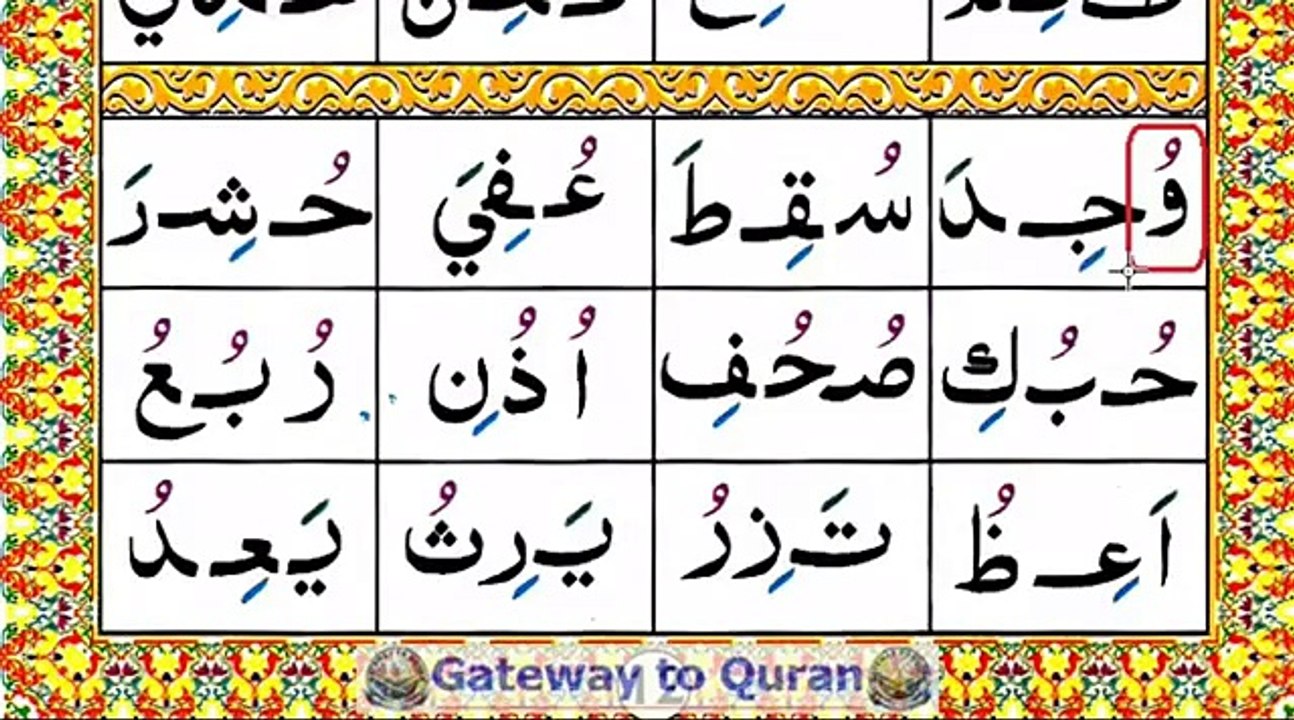 Lesson 06 Part 3 Arabic Vowel Dhamma or Pesh Qaida Lesson for Quran (Quran with Tajweed Online)