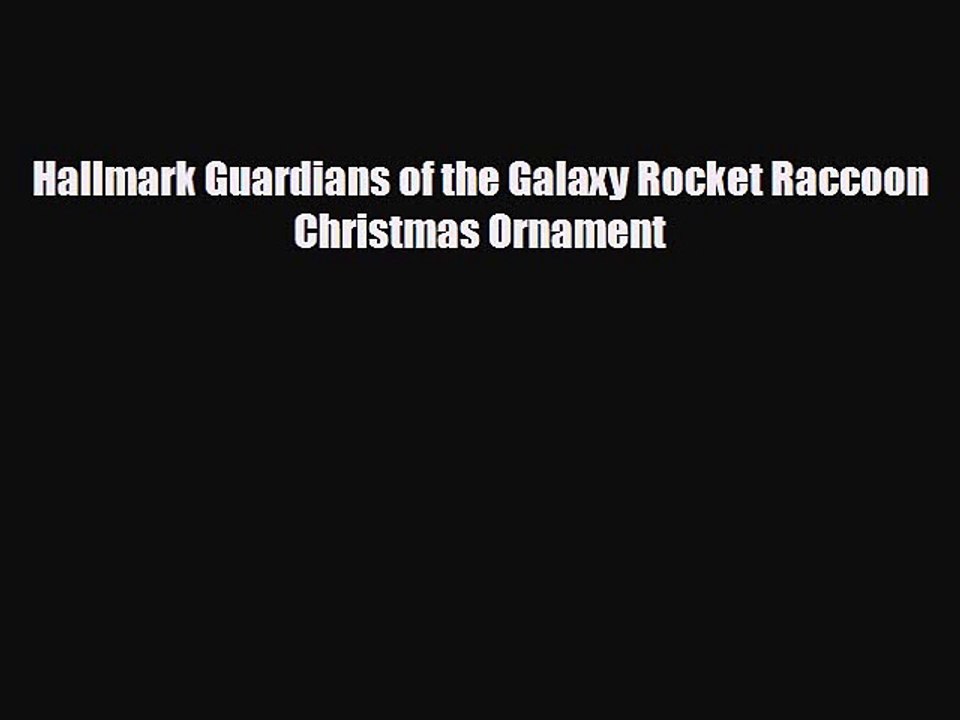 Hallmark Guardians of the Galaxy Rocket Raccoon Christmas Ornament