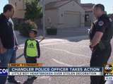 Chandler police officer brightens the day of boy whose inflatable decoration was stolen
