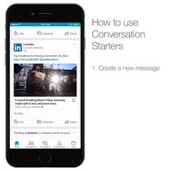 Conversation Starters on LinkedIn Messaging